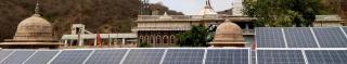 Speakers Solar Panels on Hindu Temple