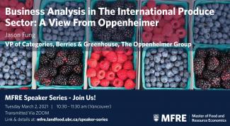 MFRE speaker poster Oppy Berries Produce